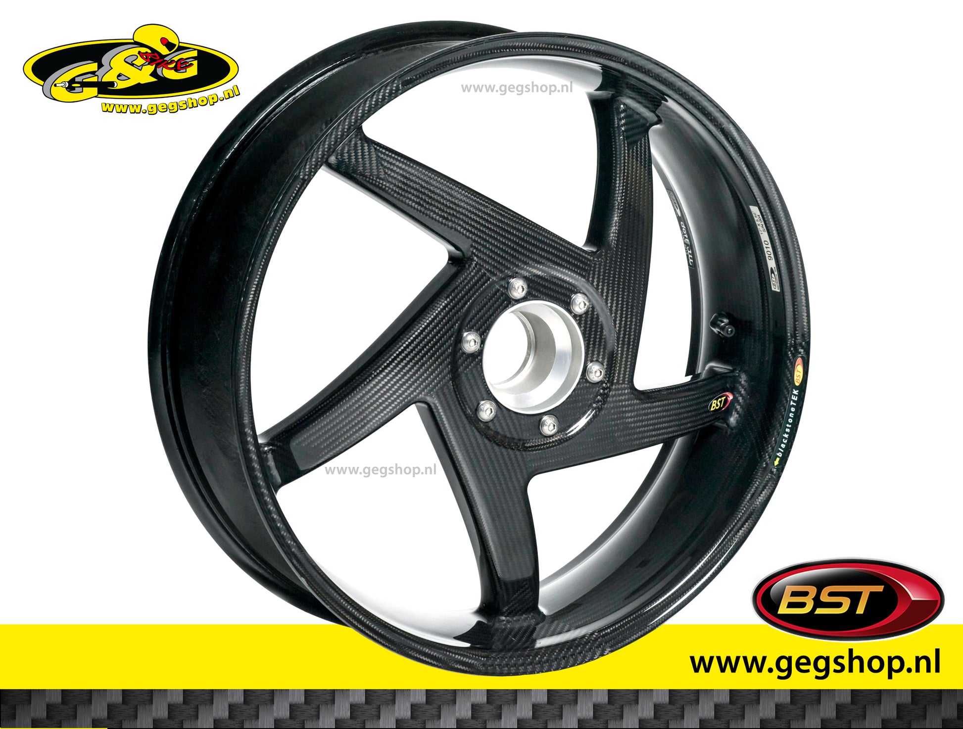 BST Carbon Achtervelg Diamond TEK 6,0 x 17" Triumph Speed Triple 1050 2011 - 2017