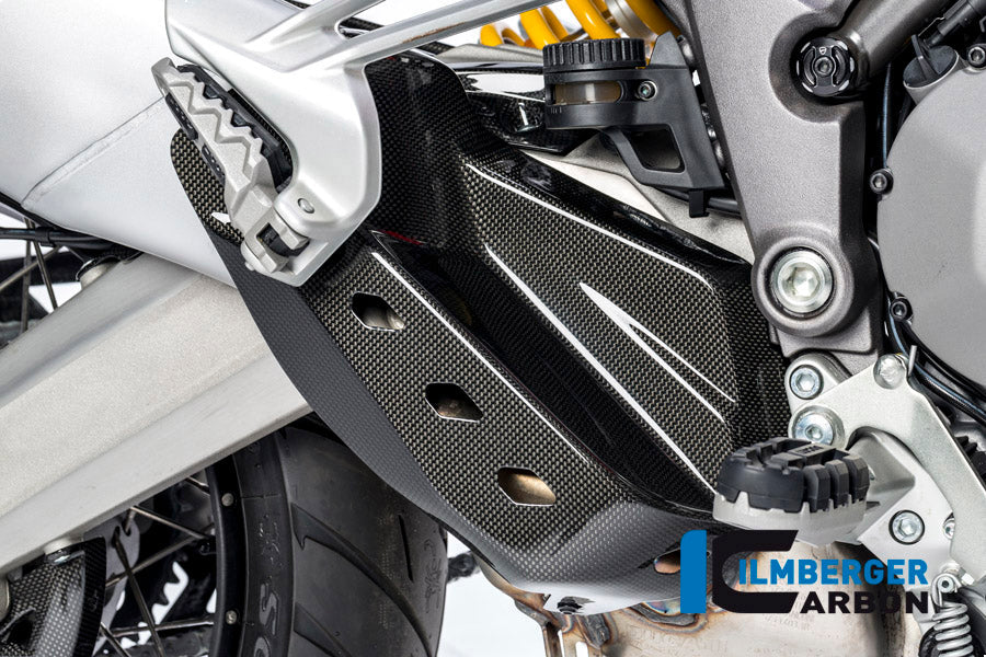 Uitlaathitteschild glanzend carbon Ducati Multistrada V2S (2022-2024)