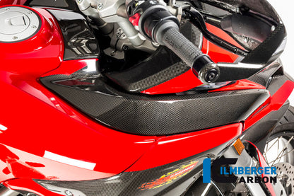 Tank en Luchtinlaat cover rechts glanzend carbon Ducati Multistrada V2S (2022-2024)