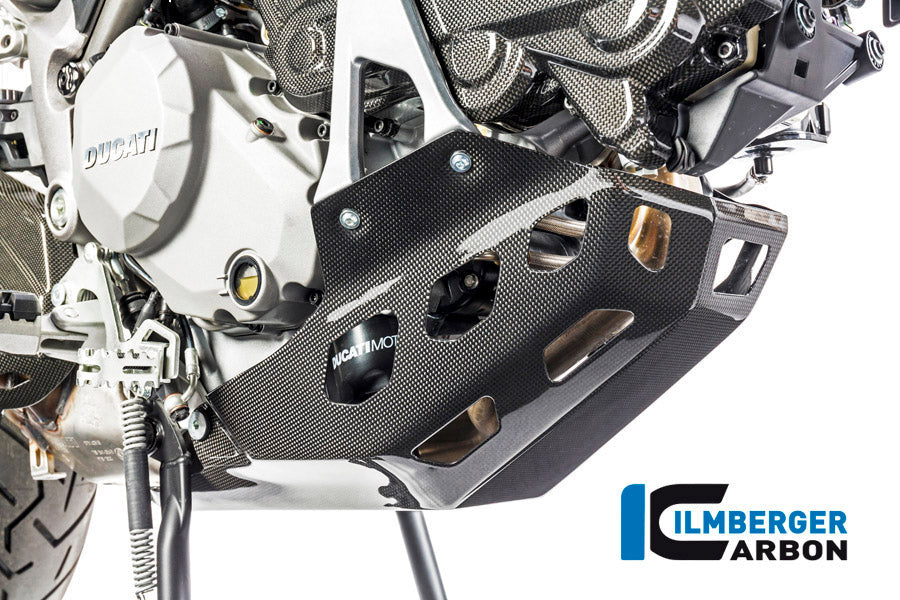 Motorblok beschermer (bellypan) glanzend carbon Ducati Multistrada V2S (2022-2024)