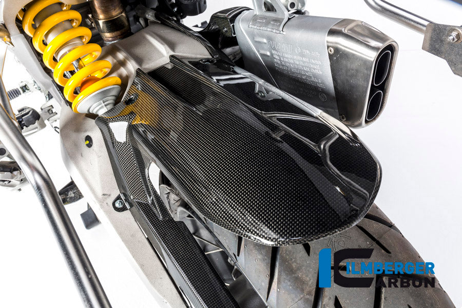 Achterspatbord (hugger) incl. kettingbeschermer glanzend carbon Ducati Multistrada 950 (2017-2018)