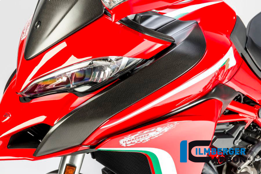 Tank en Luchtinlaat cover links mat carbon Ducati Multistrada 950S (2019-2021)