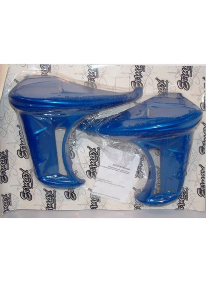Ermax radiator side panels Kawasaki Z750 2004-2006 Candy Plasma Blue