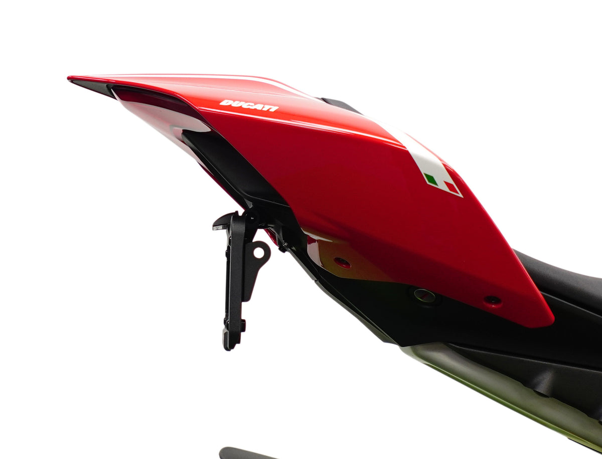 Verstelbare kentekenplaathouder incl. knipperlichten Evotech - Ducati Panigale V4 SP (2021 - 2024)