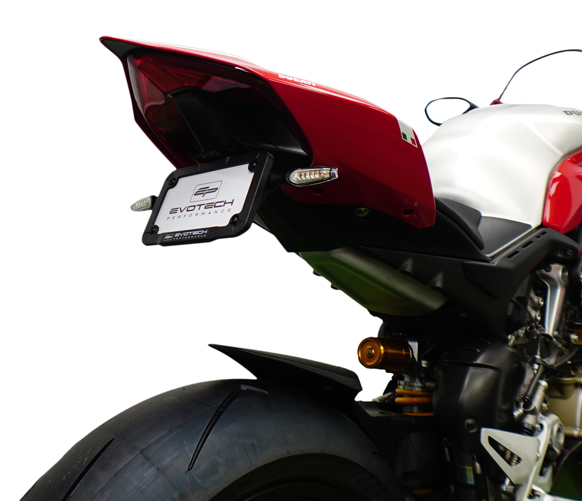 Verstelbare kentekenplaathouder incl. knipperlichten Evotech - Ducati Panigale V4 SP (2021 - 2024)