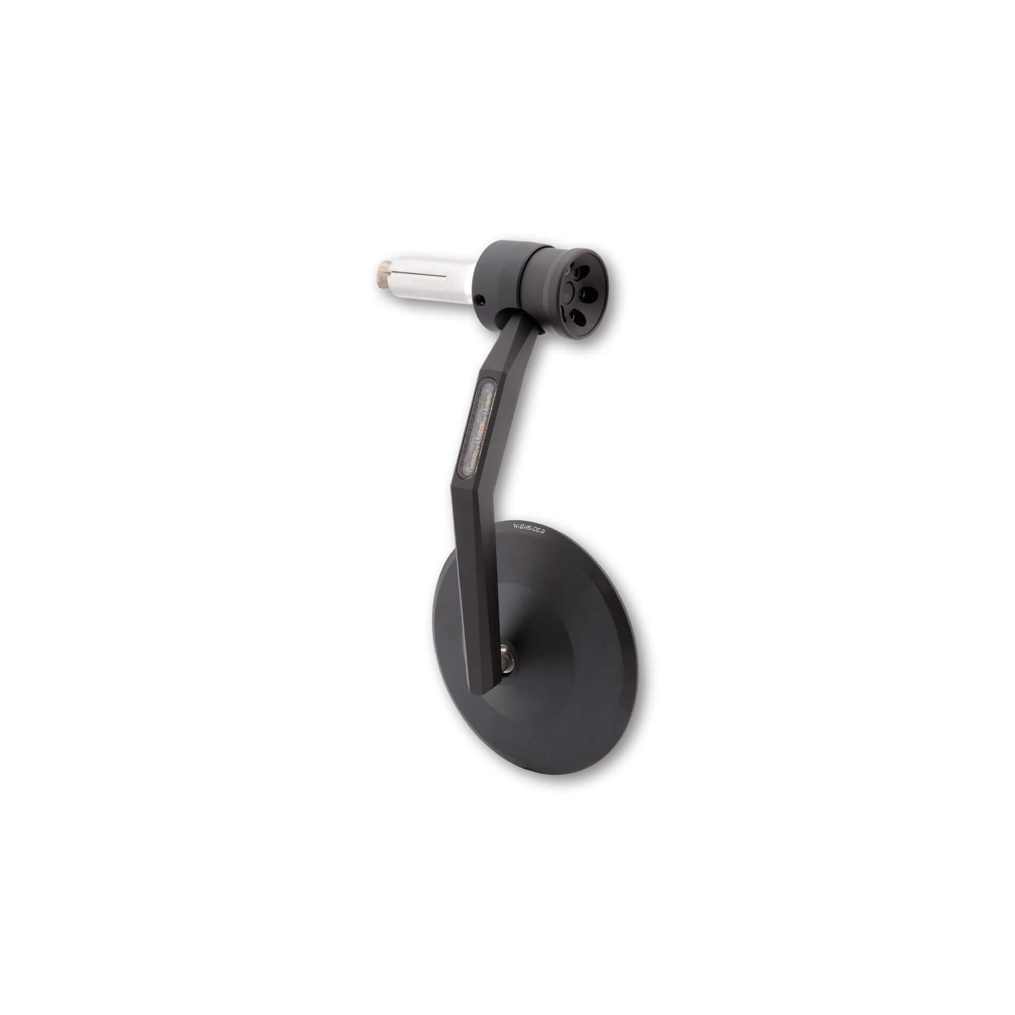 Highsider Montana Rim Handlebar End Mirror with Led Turn Signal/Position Light