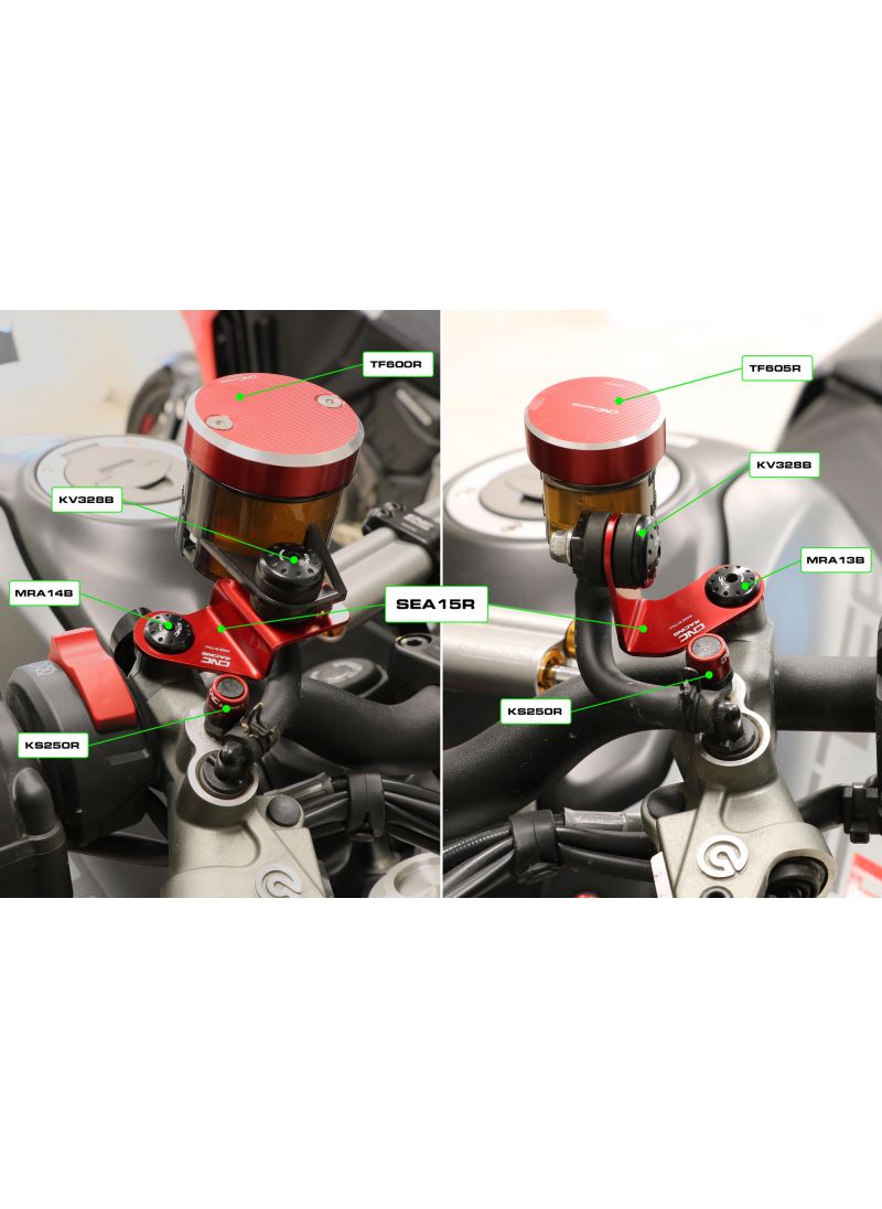 Remvloeistof Reservoir Steunen Set (2 st.) (2 pcs.) Ducati Streetfighter V4S (2025+)