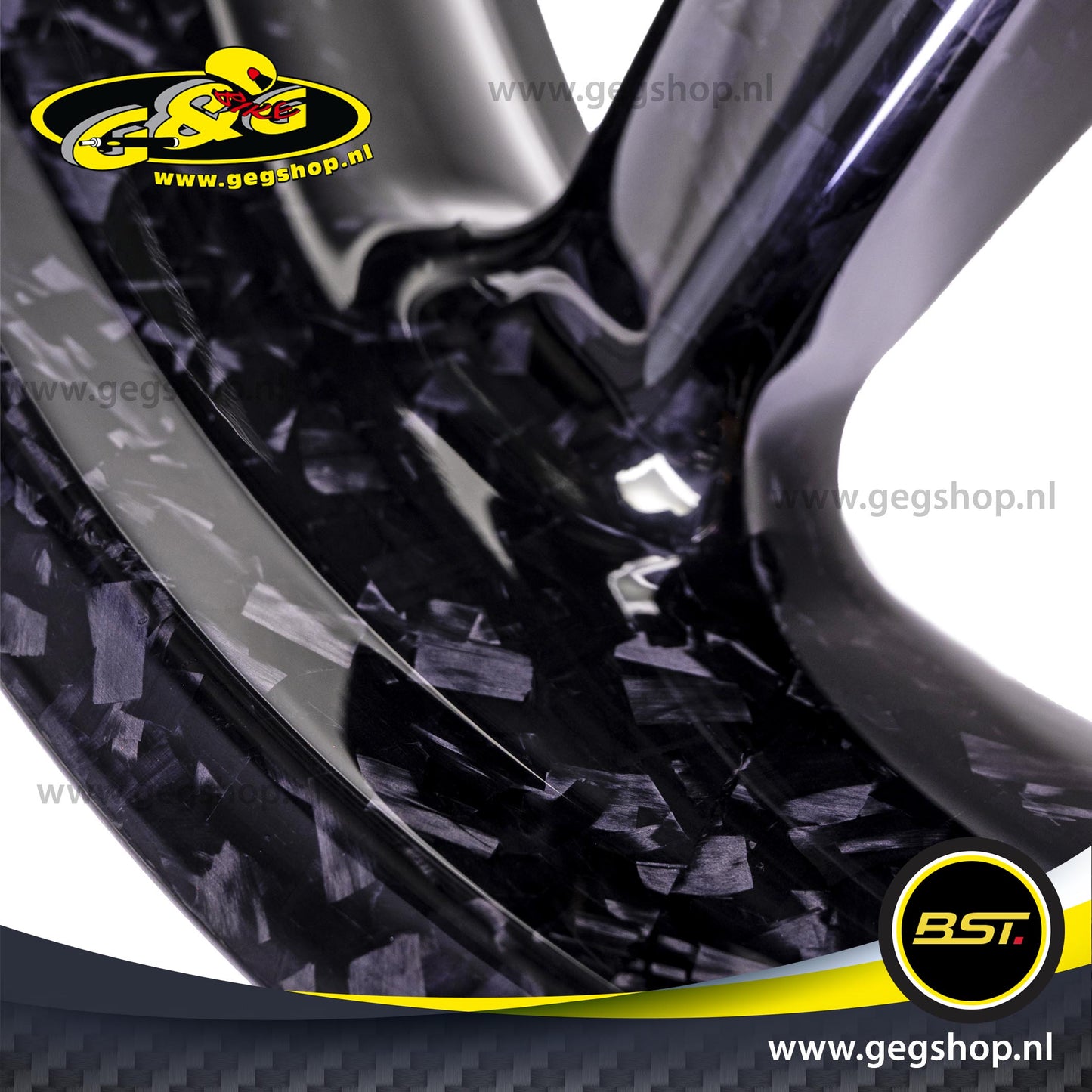 BST Twin TEK 6x17'' carbon achtervelg voor Harley Davidson FXFBS Fat Bob 114 (2018-2020)