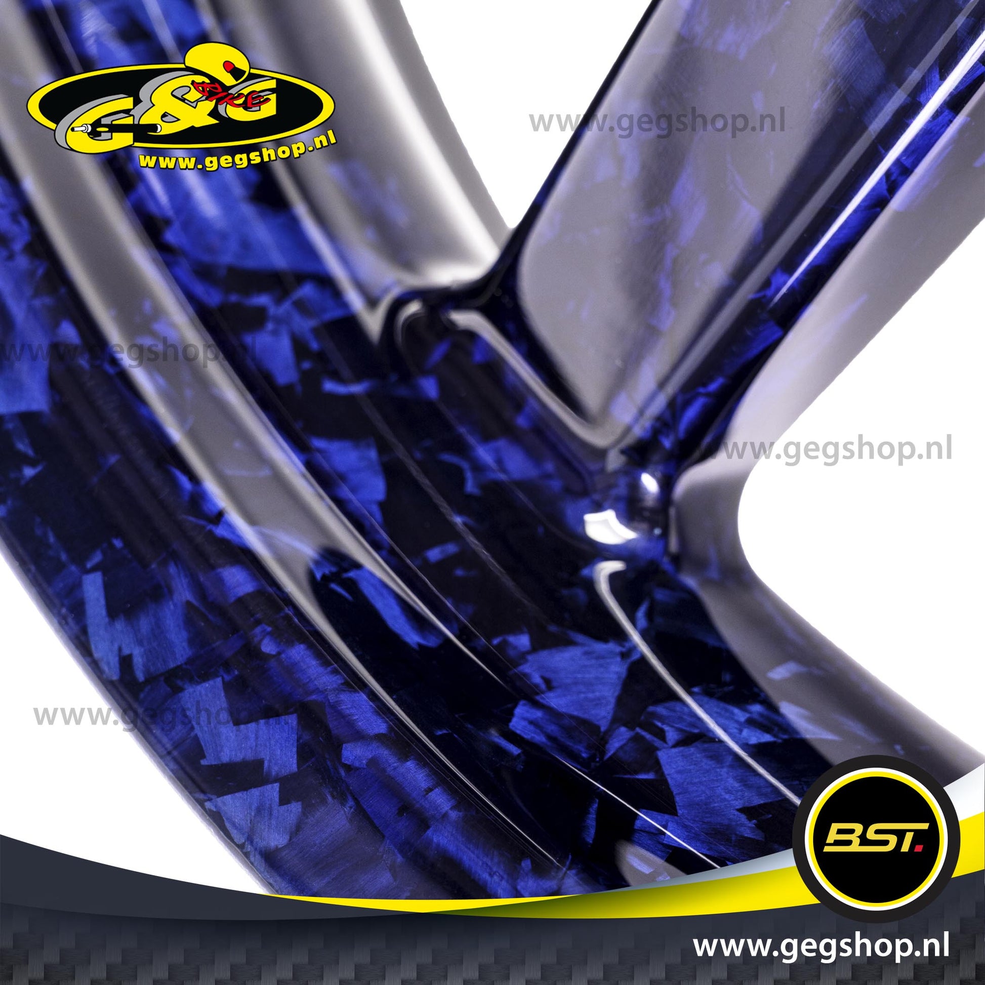 BST Twin TEK 6x17'' carbon achtervelg voor Harley Davidson FLSTFB Fat Boy Lo (2010-2016)