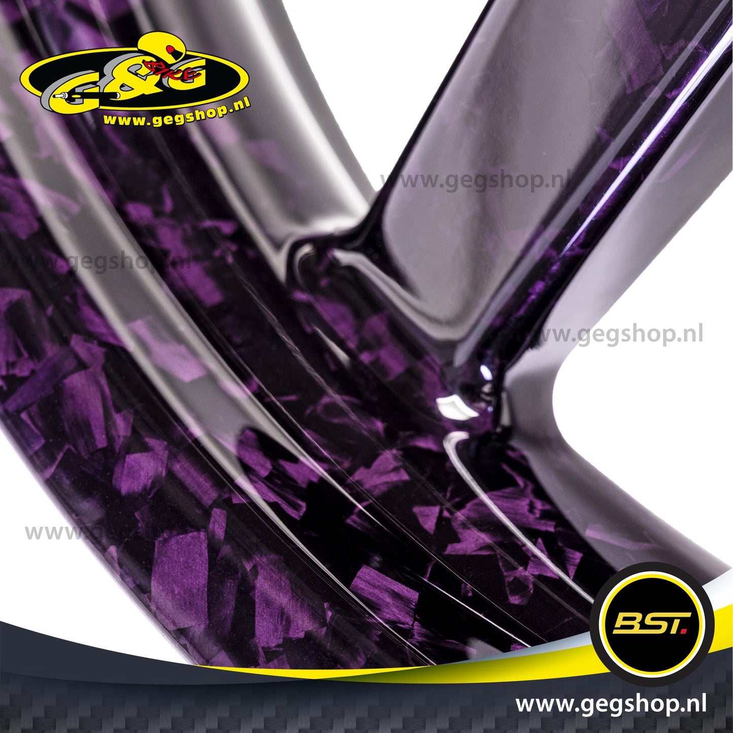 BST Twin TEK 6x17'' carbon achtervelg voor Harley Davidson FXDF Fat Bob (2008-2017)