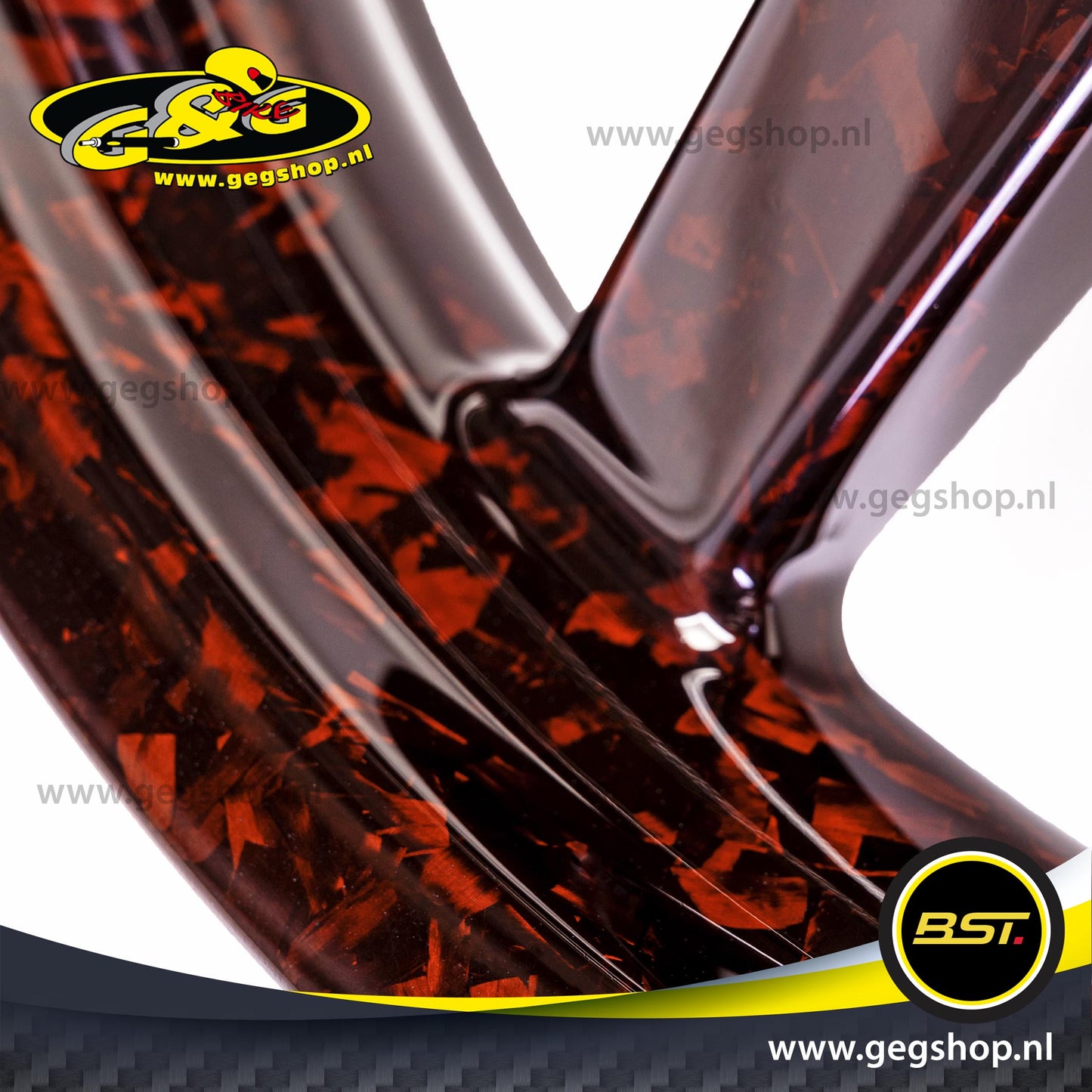 BST Twin TEK 6x17'' carbon achtervelg voor Harley Davidson FLHR Road King (2014-2020)