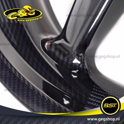 BST Twin TEK 6x17'' carbon achtervelg voor Harley Davidson VRSCD Night Rod (2008)