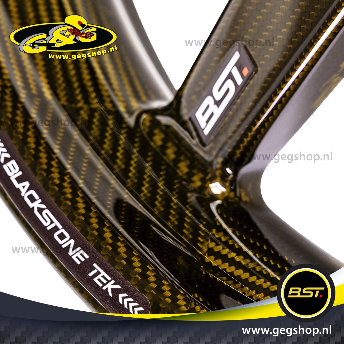 BST Twin TEK 6x17'' carbon achtervelg voor Harley Davidson FLTR Road Glide (2009)