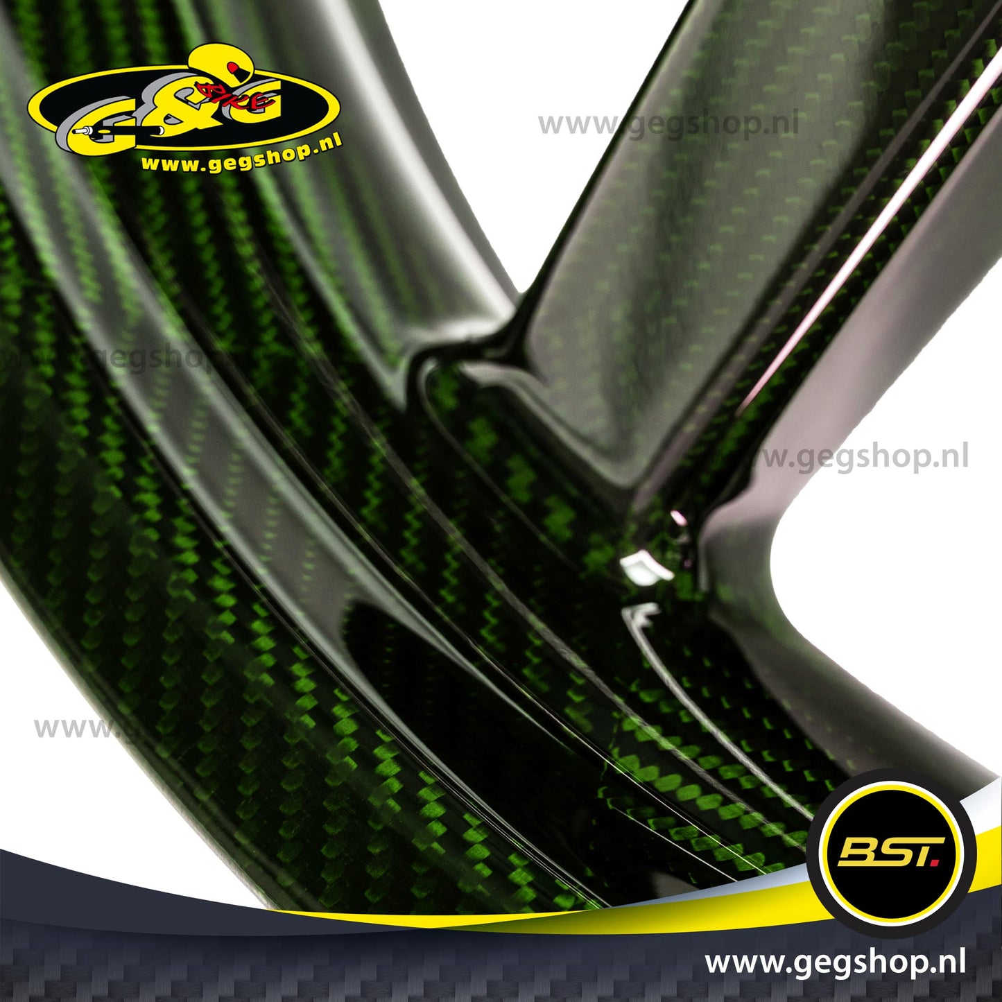 BST Twin TEK 6x17'' carbon achtervelg voor Harley Davidson XL883N Iron 883 (2009-2019)