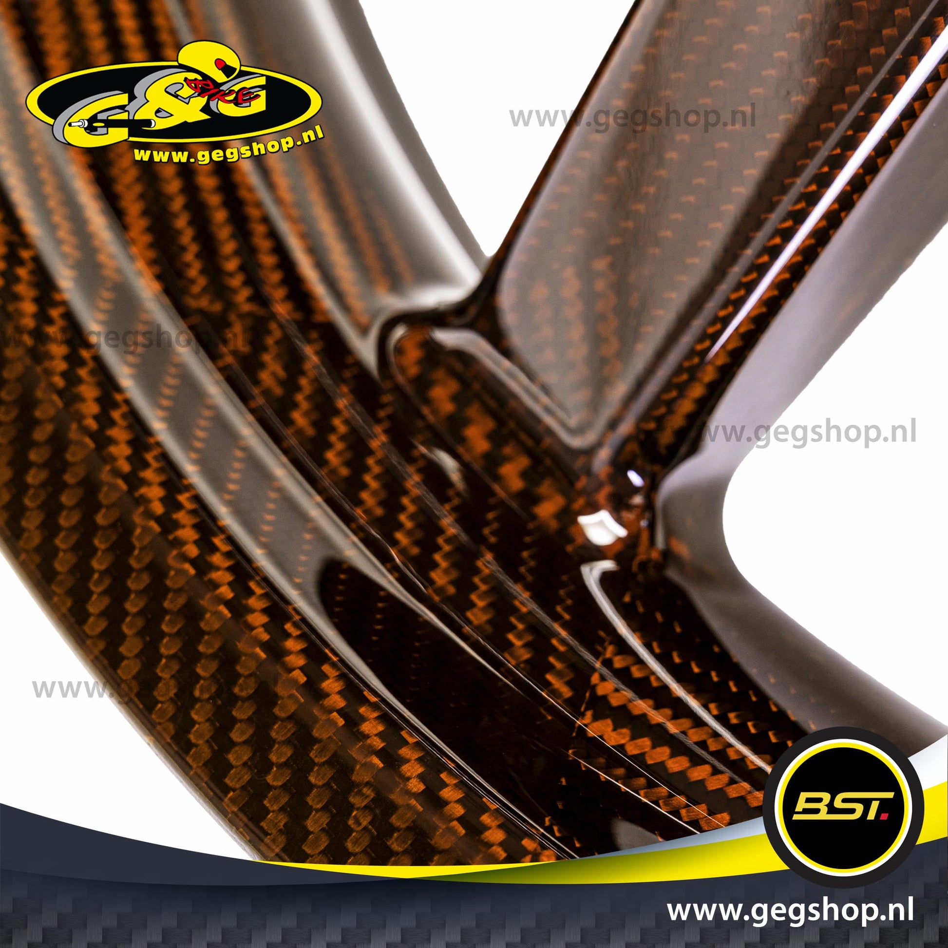 BST Twin TEK 3.5x17" carbon voorvelg voor Harley Davidson FLSTFBS Fat Boy S (2016-2017)