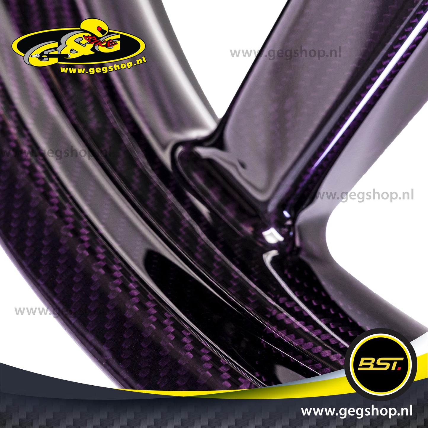 BST Twin TEK 6x17'' carbon achtervelg voor Harley Davidson XL883 Sportster 883 (2008)