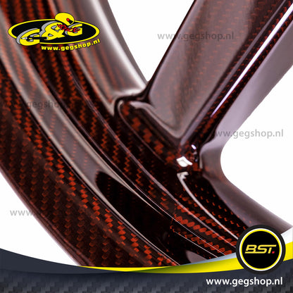 BST Twin TEK 6x17'' carbon achtervelg voor Harley Davidson FXDF Fat Bob (2008-2017)