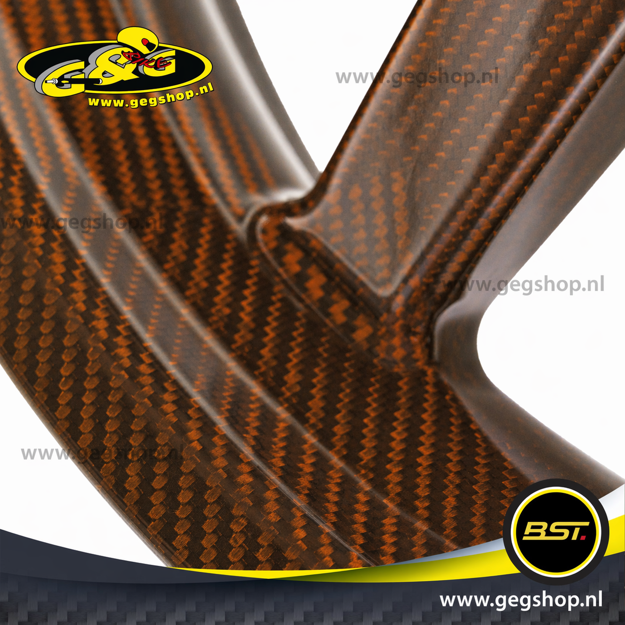 BST Twin TEK 3.5x17" carbon voorvelg voor Harley Davidson FXFBS Fat Bob 114 (2018-2020)