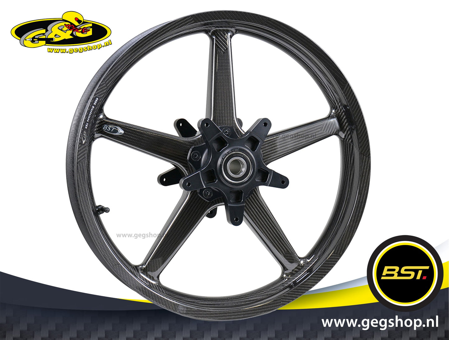 BST Twin TEK 3.5x17" carbon voorvelg voor Harley Davidson FLHTCU Electra Glide Classic (2009-2013)