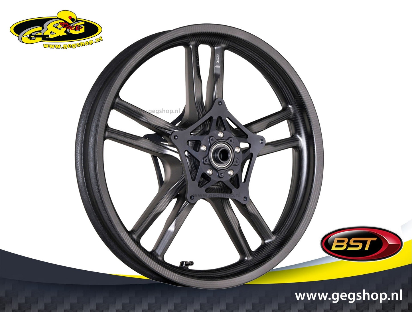 BST AV TEK Carbon Voorvelg 3,0 x 19" – BMW R1300GSA Adventure Triple Black (2024+)