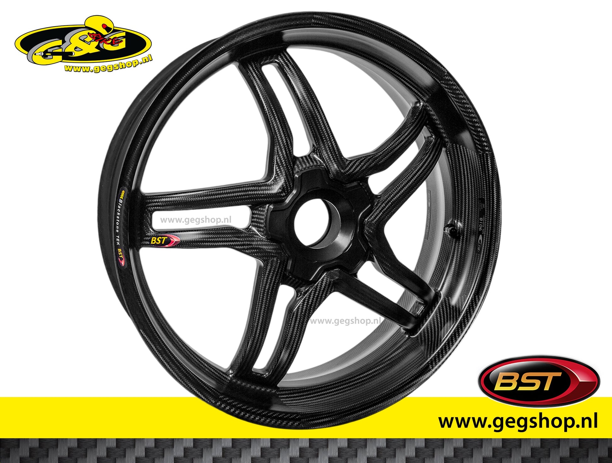 BST Star TEK voorvelg carbon 3,5 x 17" Tuono V4 1100 Factory 2015-2016
