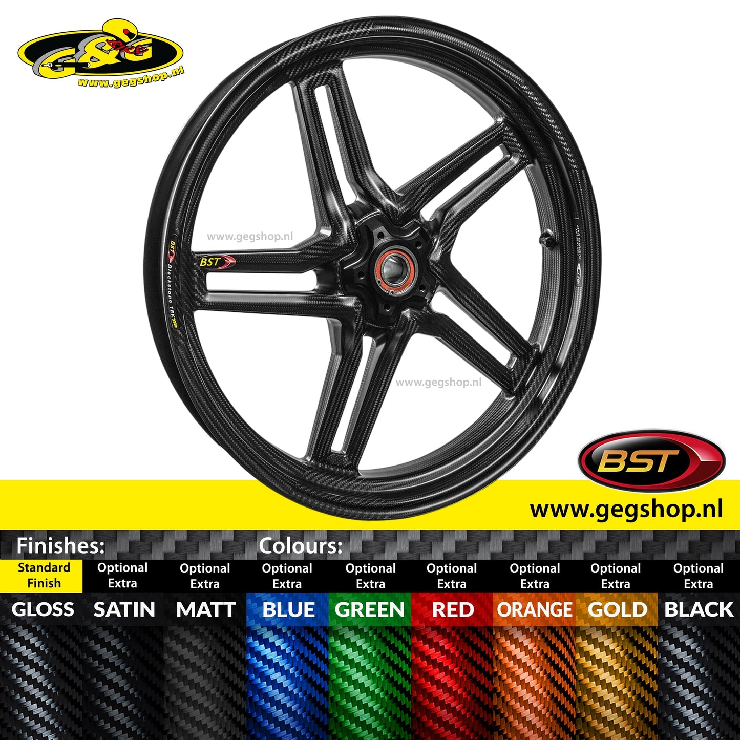 BST Star TEK voorvelg carbon 3,5 x 17" S 1000 XR (2022-2023)