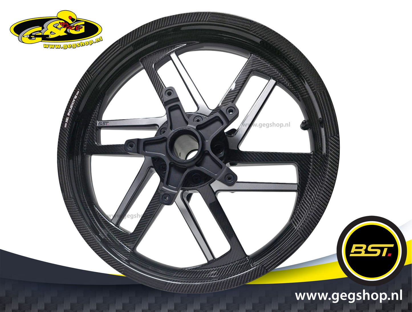 BST Reaper TEK 3.5x19" carbon voorvelg voor Harley-Davidson