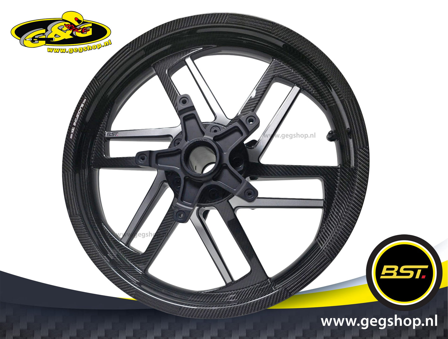 BST Reaper TEK 3.5x19" carbon voorvelg voor Harley Davidson FLHT Electra Glide Standard (2009-2010)