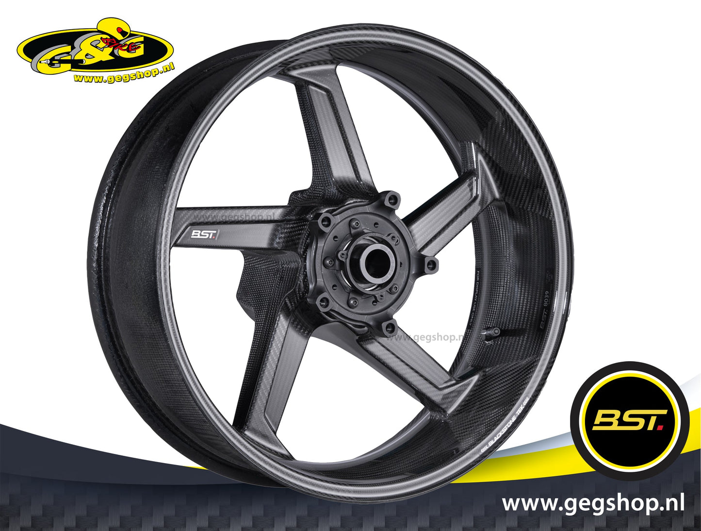 BST Star TEK voorvelg carbon 3,5 x 17" Ducati Panigale V4 R (2019-2021)