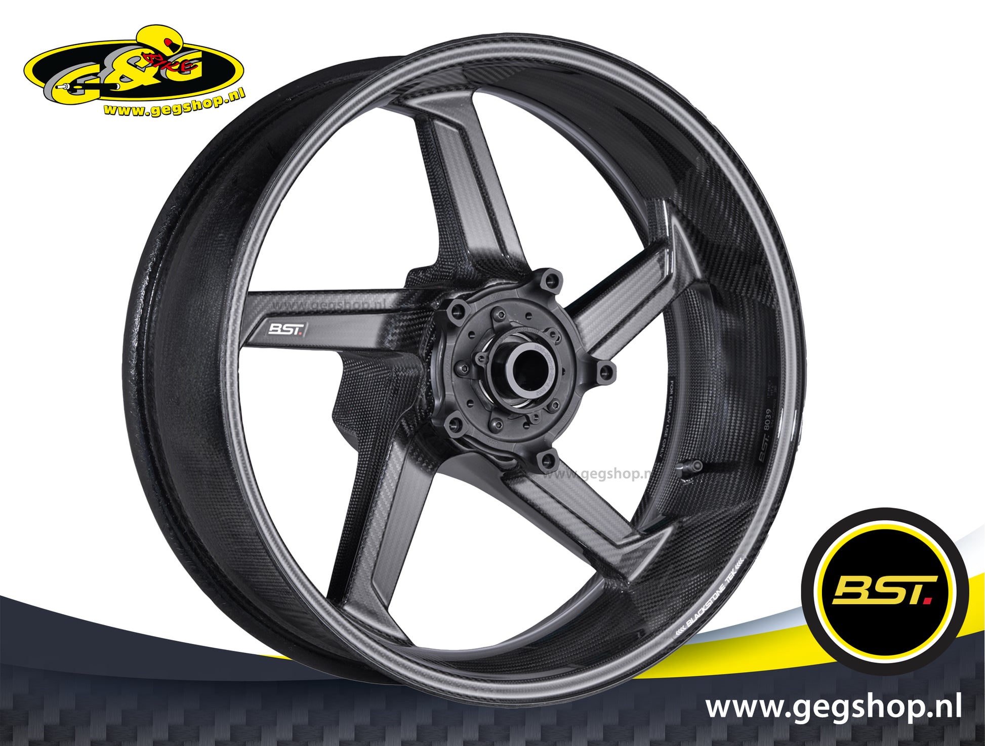 BST Star TEK achtervelg carbon 6.25 x 17" Aprilia RSV4 Factory (2025+)