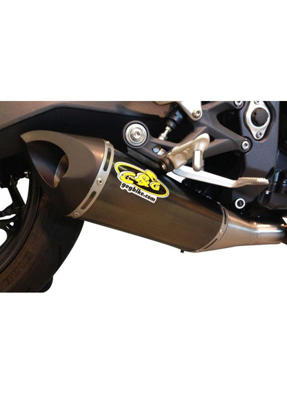 G&G Big Oval Exhaust Triumph Daytona 675 2013-2015