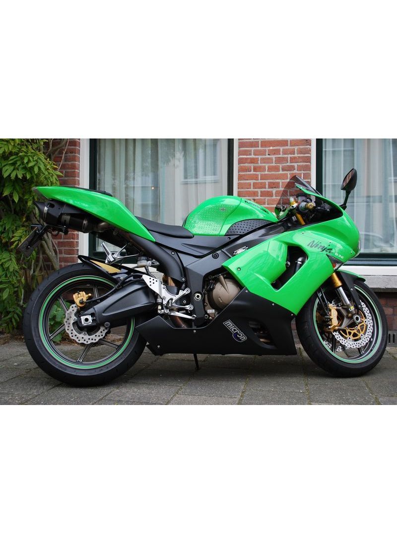 G&G Big Oval Slip-On Echous Kawasaki ZX6R Ninja 2005-2006