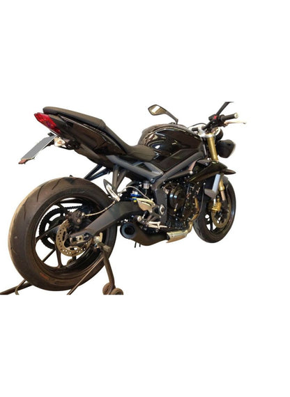 G & G GP Schwarzer Auspuffat Triumph Daytona 675 2013-2015