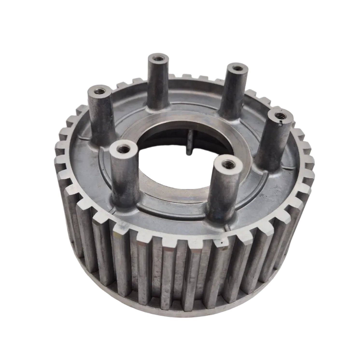 Schuin vooraanzicht van HDesa aluminium koppelingskern voor Ducati 19610011A en 19610011B