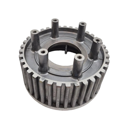 Schuin vooraanzicht van HDesa aluminium koppelingskern voor Ducati 19610011A en 19610011B