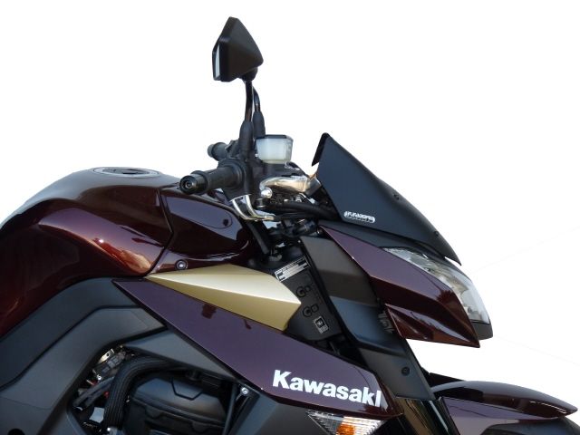 Fabbri windscherm glanzend zwart Kawasaki Z1000 2010-2013