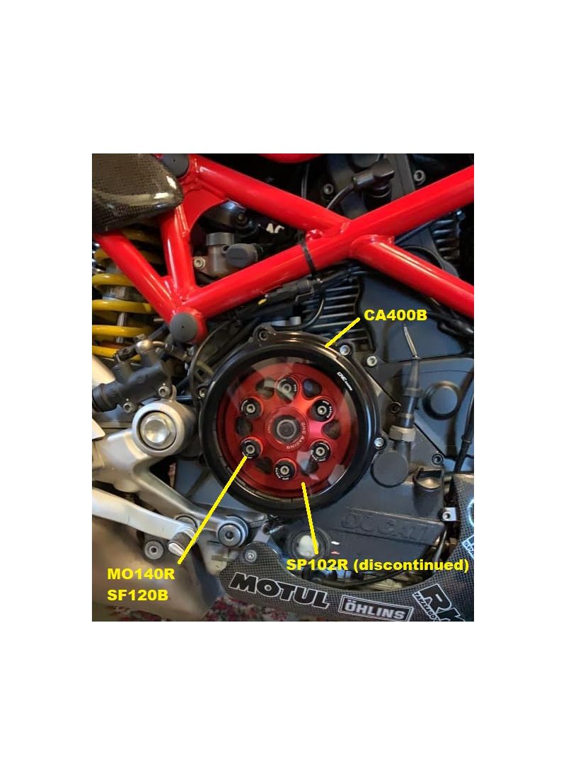 Verenset koppeling (6 st.) droge koppeling Ducati Hypermotard 1100 EVO (2010-2012)