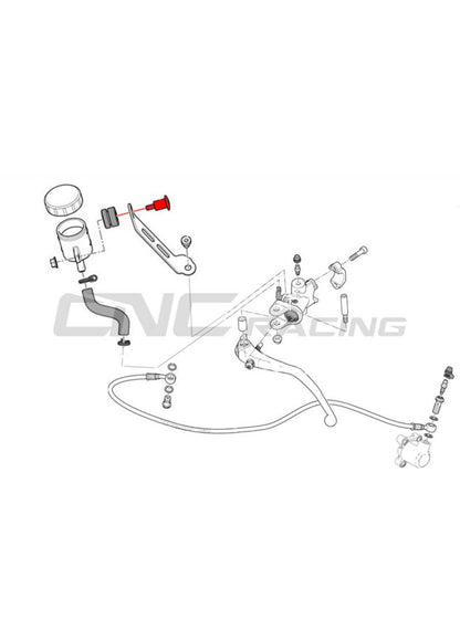 Front Brake or Clutch Fluid Reservoir Bolt for Ducati Hypermotard 1100 EVO (2010-2012)