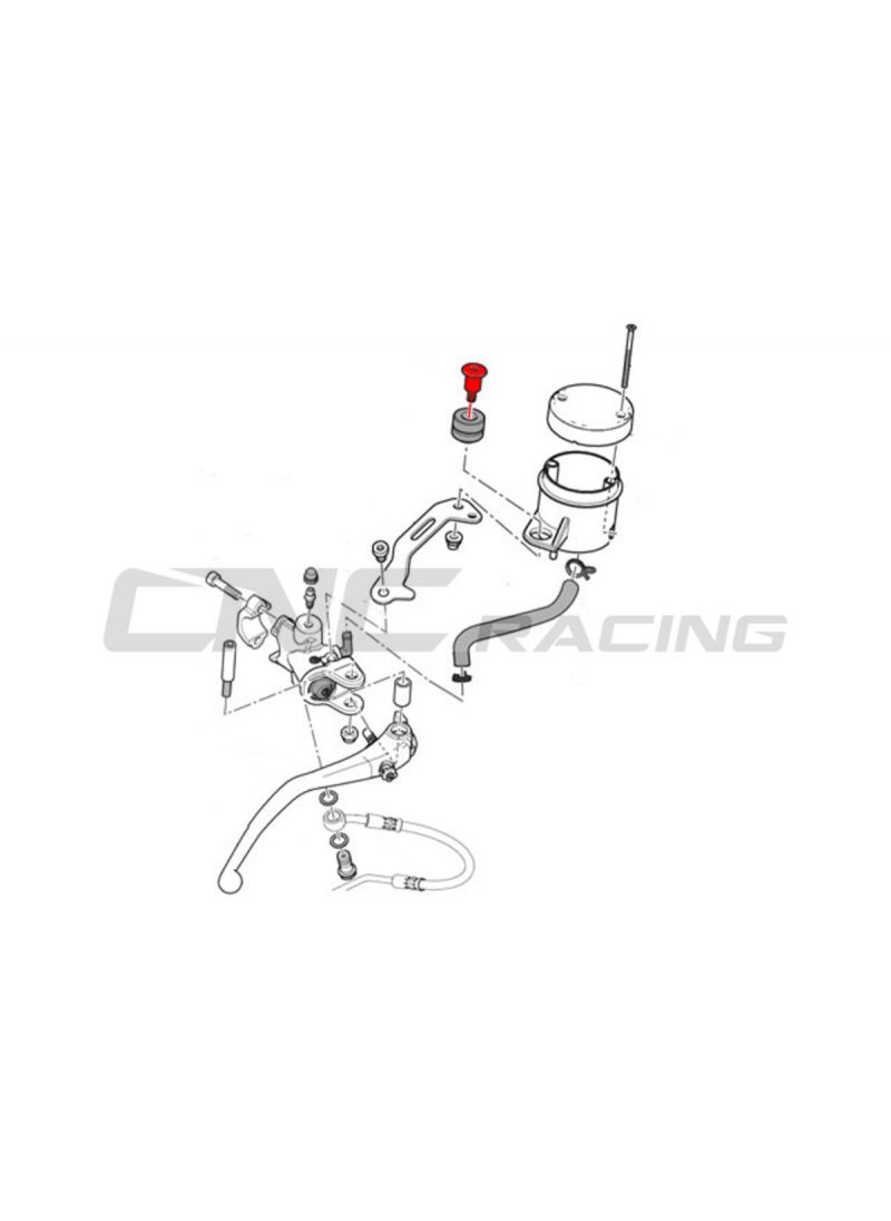 Montagebout voor remvloeistof of koppelingsvloeistof reservoir Ducati Streetfighter V4S (2025+)