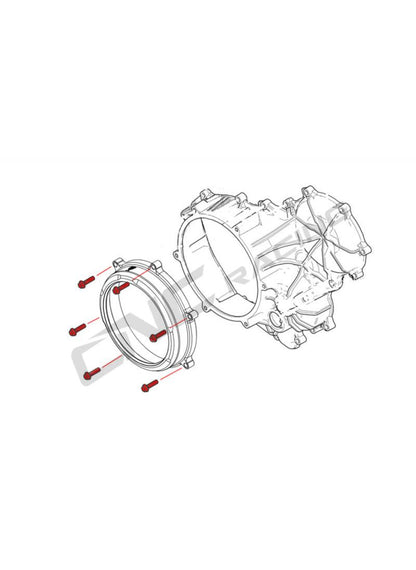 Titanium boutenset koppelingsdeksel Ducati Streetfighter V4S (2025+)
