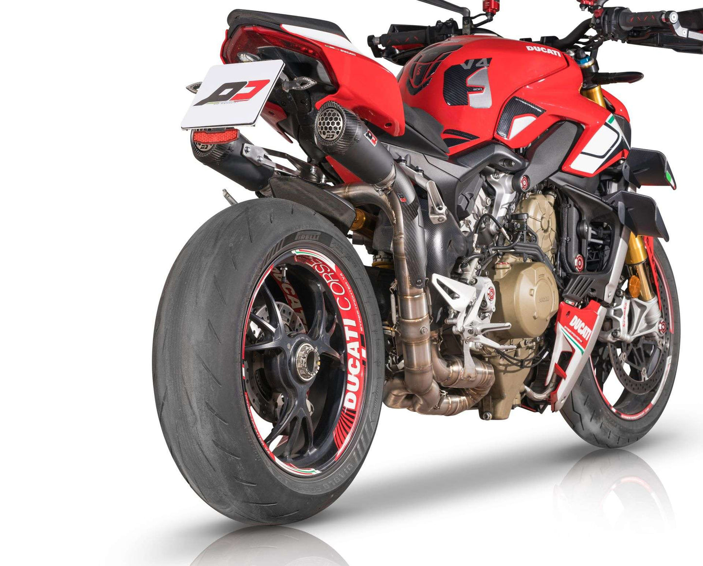 QD Exhaust semi-compleet uitlaatsysteem Ducati Streetfighter V4 (2020–2024) Euro 5