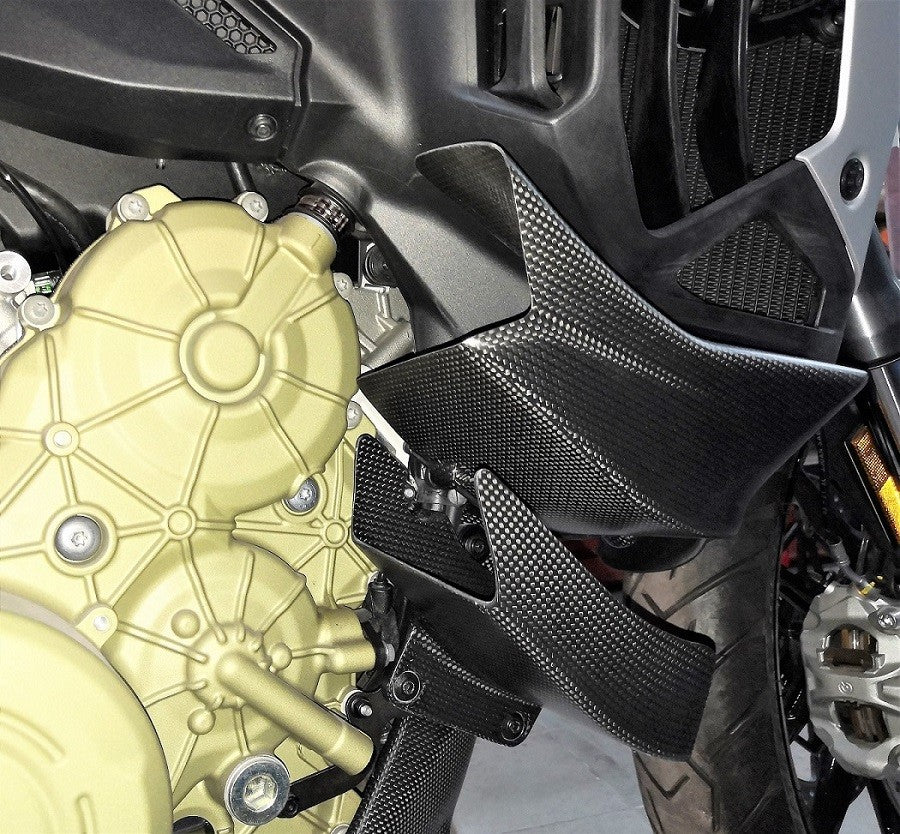VERKOCHT_Carbon Winglet Set (4-delig) – Ducati Multistrada V4 – Mat Carbon (Gebruikt)