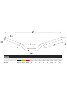 Handlebar 22mm CNC Racing Kawasaki Z900 (2025+)