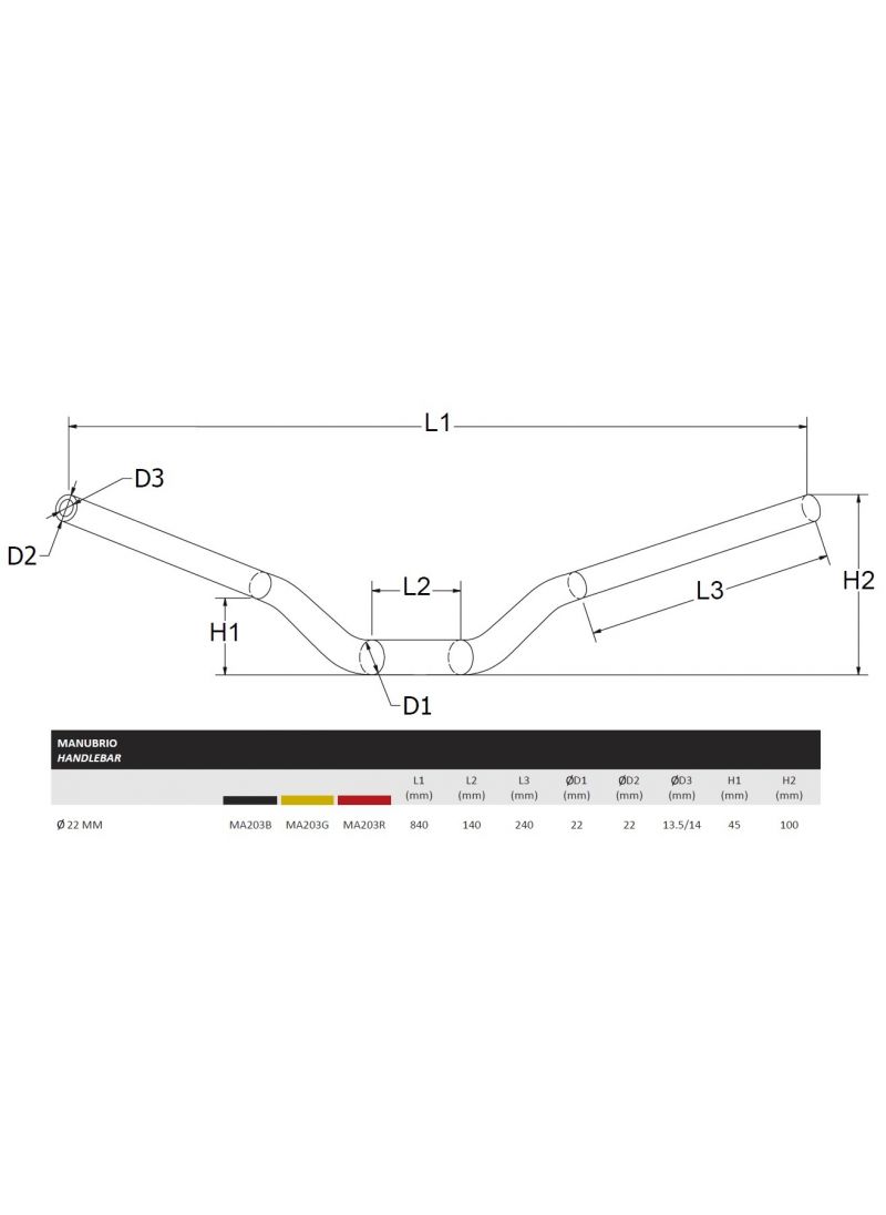 Handlebar 22mm CNC Racing Kawasaki Z1100 SE (2026+)