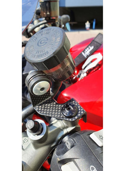 Remvloeistof koppeling vloeistof reservoir steunenset (2 st. ) mat carbon Ducati Monster V2 (2026+)