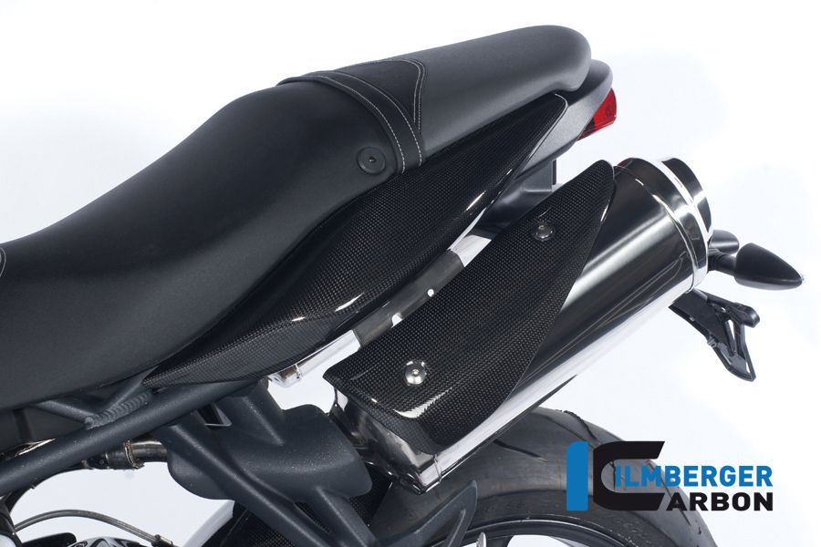Side Panel Under Seat - Left Side - Carbon Triumph Street Triple 675 (2007-2012)